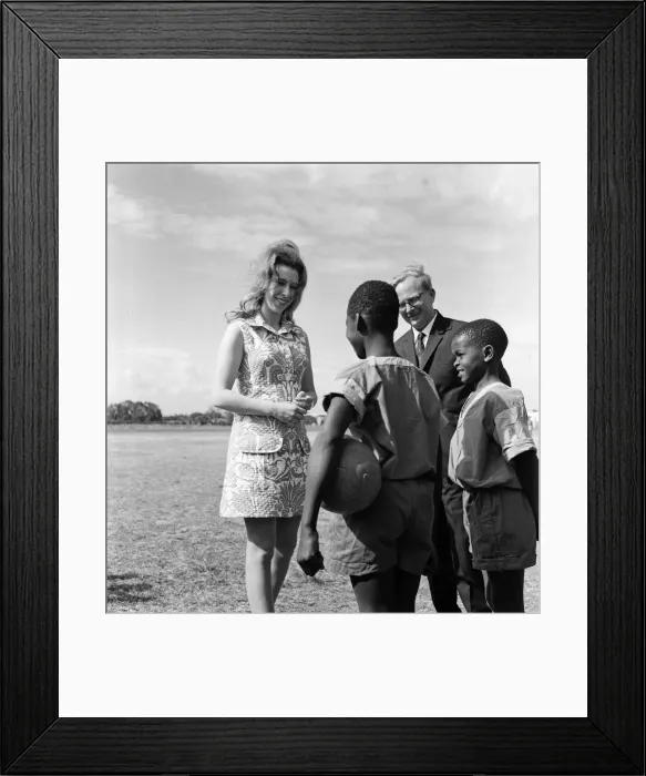 Framed Print : Princess Anne visits Starehe Boys Centre for orphans, in Nairobi, Kenya Framed Print : Princess Anne visits Starehe Boys Centre for orphans, in Nairobi, Kenya