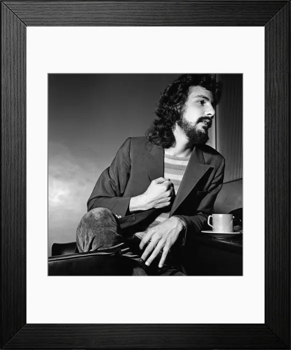 Framed Print : Cat Stevens pictured in the Sunday Mirror offices. 24th July 1970 Framed Print : Cat Stevens pictured in the Sunday Mirror offices. 24th July 1970