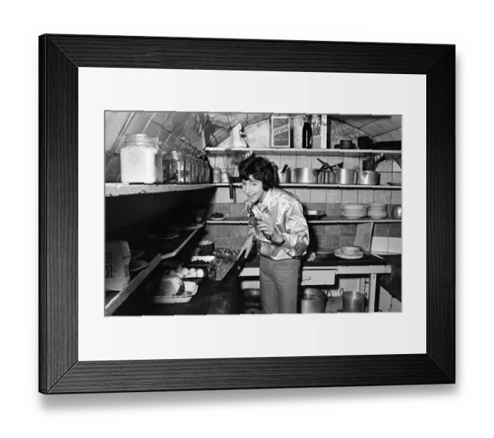 Framed Print : 18-year-old Cat Stevens in the kitchen of his Dads restaurant in Shaftesbury Avenue Framed Print : 18-year-old Cat Stevens in the kitchen of his Dads restaurant in Shaftesbury Avenue