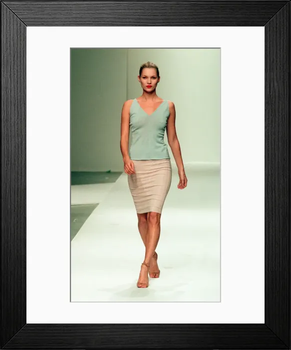 Framed Print : Milan Fashion Week 1997, Narciso Rodriguez Show, Thursday 23rd October 1997, Kate Moss Framed Print : Milan Fashion Week 1997, Narciso Rodriguez Show, Thursday 23rd October 1997, Kate Moss