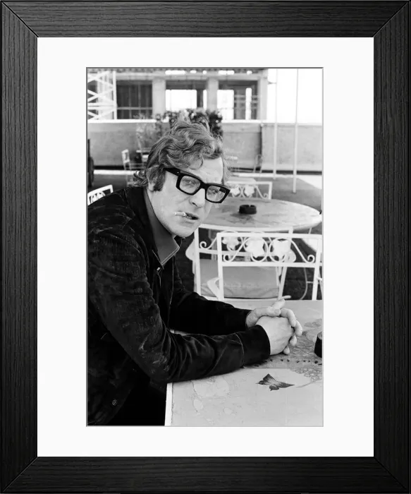 Framed Print : Actor Michael Caine. 5th April 1971