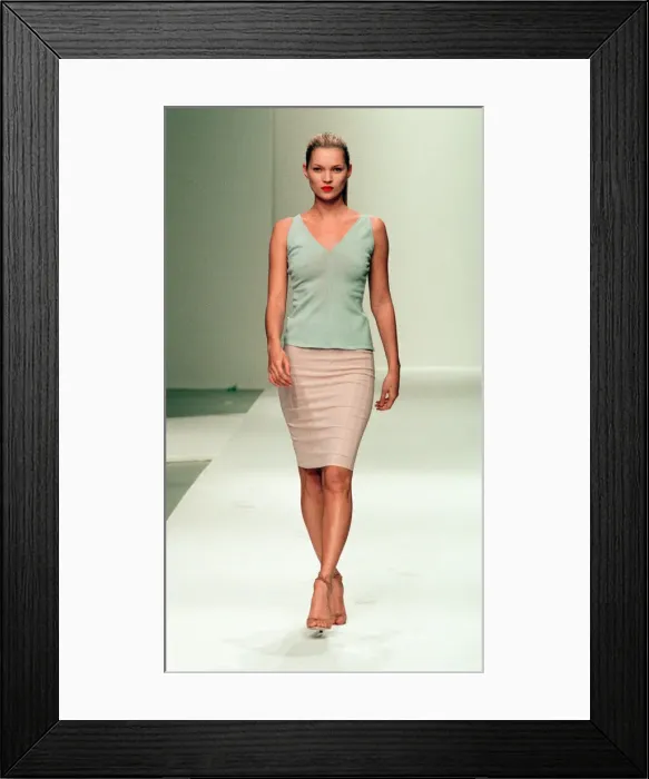 Framed Print : Milan Fashion Week 1997, Narciso Rodriguez Show, Thursday 23rd October 1997, Kate Moss Framed Print : Milan Fashion Week 1997, Narciso Rodriguez Show, Thursday 23rd October 1997, Kate Moss