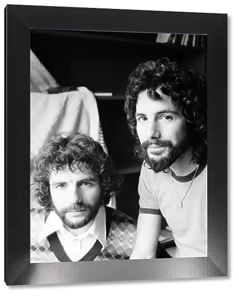 Cat Stevens with his brother Dave. 1st April 1974