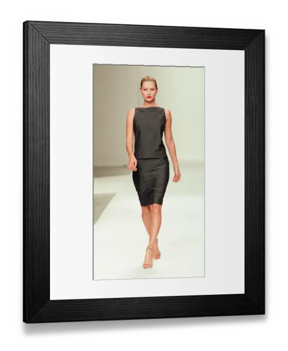 Framed Print : Milan Fashion Week 1997, Narciso Rodriguez Show, Thursday 23rd October 1997, Kate Moss