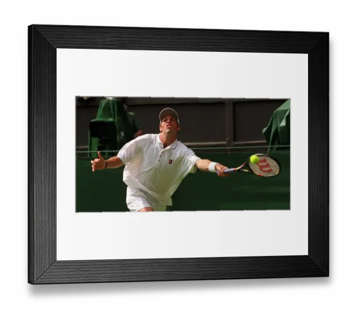 Framed Print : GREG RUSEDSKI IN ACTION AGAINST DANIEL NESTOR WIMBLEDON TENNIS CHAMPIONSHIPS Framed Print : GREG RUSEDSKI IN ACTION AGAINST DANIEL NESTOR WIMBLEDON TENNIS CHAMPIONSHIPS