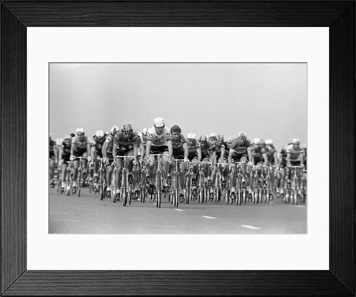 Framed Print : The Plymouth stage of the Tour De France. 29th June 1974