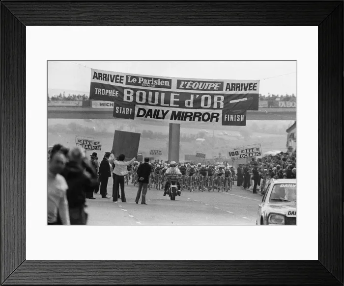 Framed Print : The Plymouth stage of the Tour De France. 29th June 1974