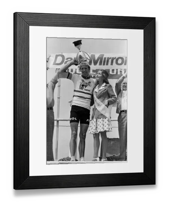 Framed Print : The Plymouth stage of the Tour De France. Winner of the second stage Henk Poppe of Framed Print : The Plymouth stage of the Tour De France. Winner of the second stage Henk Poppe of