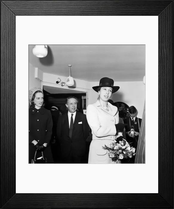 Framed Print : Princess Anne visits a gift fair in Blackpool, Lancashire. 3rd February 1971 Framed Print : Princess Anne visits a gift fair in Blackpool, Lancashire. 3rd February 1971