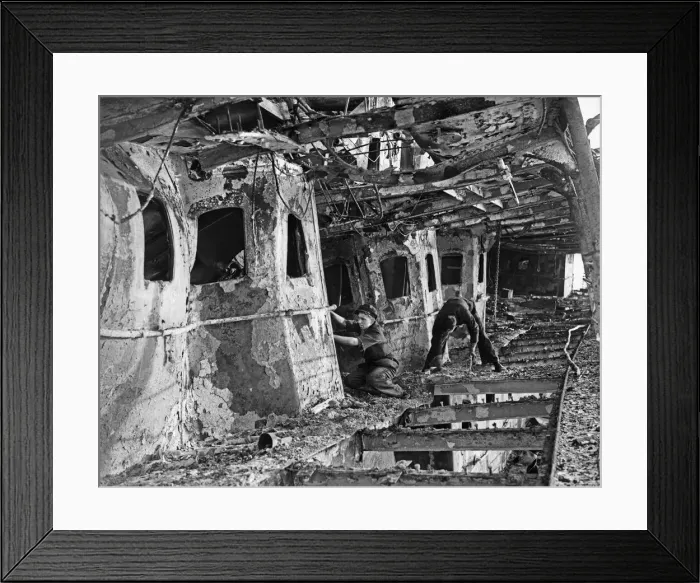 Framed Print : The MV Domala seen here beached between Hurst Castle and The Needles in the Solent on 6 Framed Print : The MV Domala seen here beached between Hurst Castle and The Needles in the Solent on 6