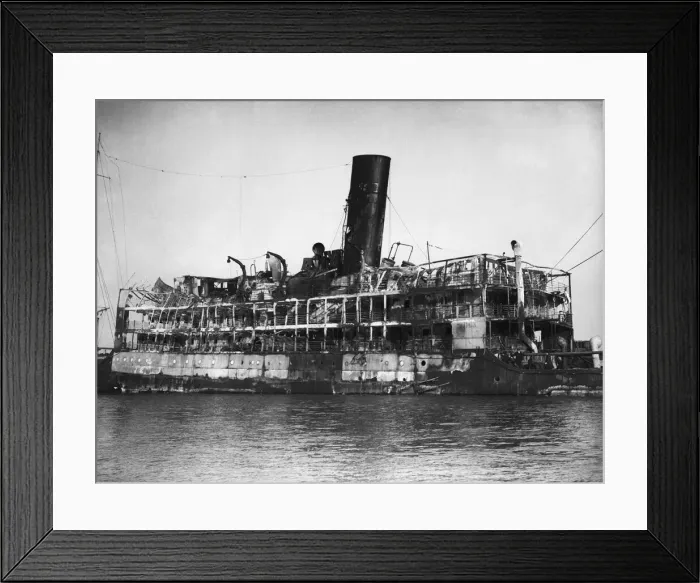 Framed Print : The MV Domala seen here beached between Hurst Castle and The Needles in the Solent on 6 Framed Print : The MV Domala seen here beached between Hurst Castle and The Needles in the Solent on 6
