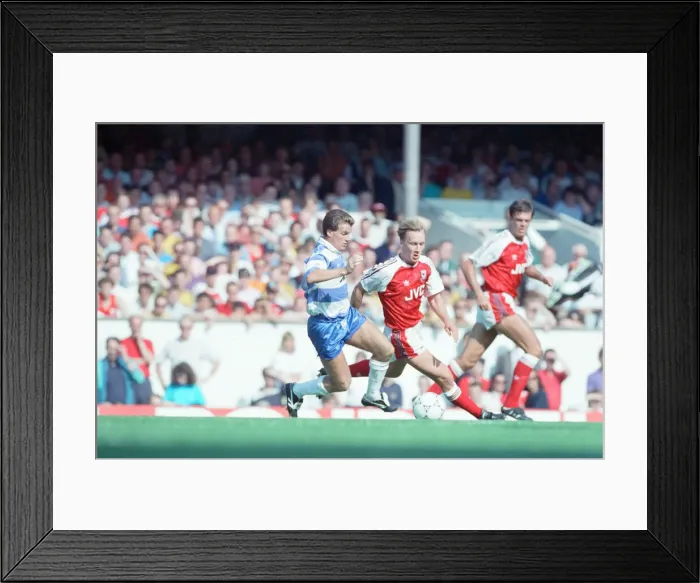 Framed Print : Arsenal 1-1 QPR, League Division One match action, Highbury, Saturday 17th August 1991 Framed Print : Arsenal 1-1 QPR, League Division One match action, Highbury, Saturday 17th August 1991
