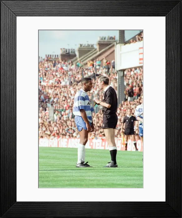 Framed Print : Arsenal 1-1 QPR, League Division One match action, Highbury, Saturday 17th August 1991