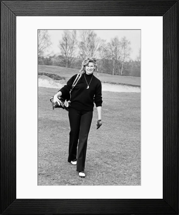 Framed Print : Female golfers during a practise round at the Berkshire Golf Club Framed Print : Female golfers during a practise round at the Berkshire Golf Club