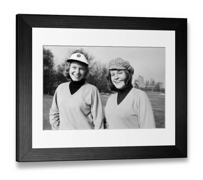 Framed Print : Female golfers during a practise round at the Berkshire Golf Club Framed Print : Female golfers during a practise round at the Berkshire Golf Club