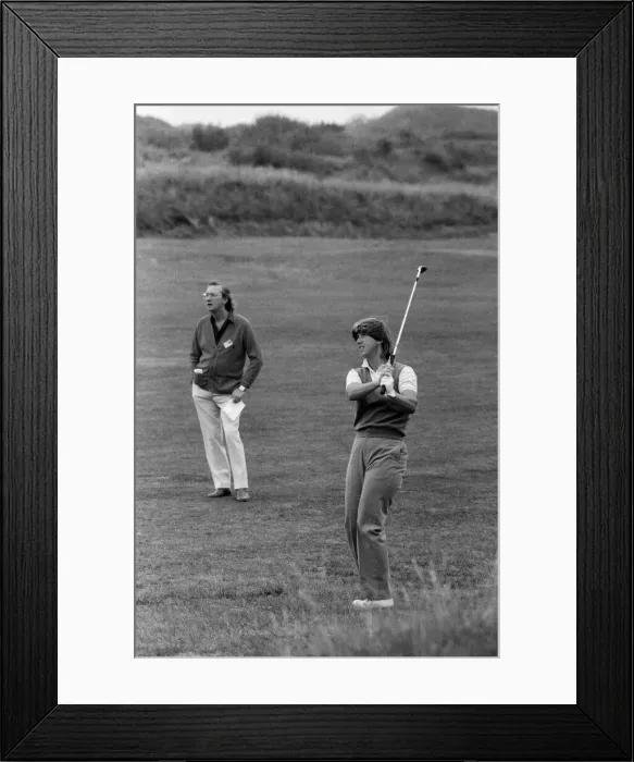 Framed Print : Ladies British Open Championship at Southport. Debbie Massey. 29th July 1982 Framed Print : Ladies British Open Championship at Southport. Debbie Massey. 29th July 1982