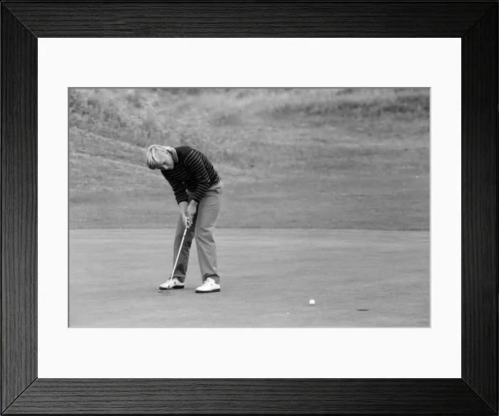 Framed Print : Ladies British Open Championship at Southport. Pia Nilsson. 29th July 1982 Framed Print : Ladies British Open Championship at Southport. Pia Nilsson. 29th July 1982