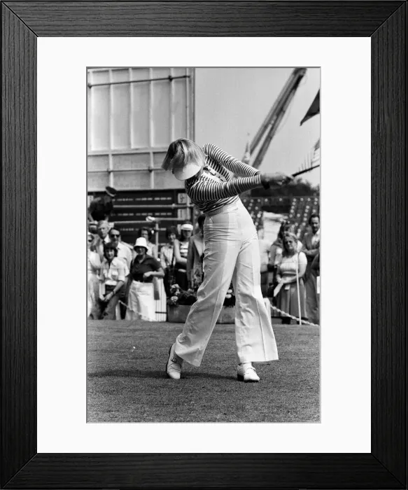 Framed Print : The LPGA Championship Golf at Sunningdale. Laura Baugh of the USA. 3rd August 1977