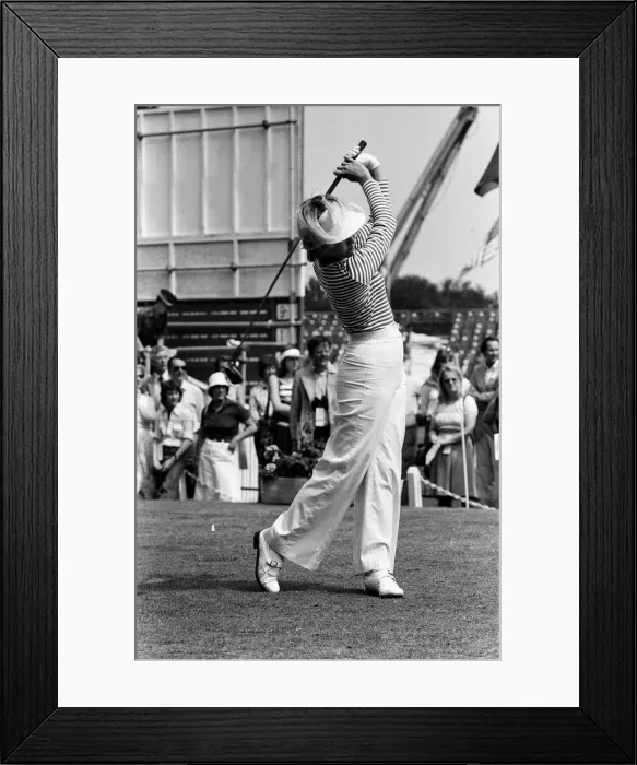 Framed Print : The LPGA Championship Golf at Sunningdale. Laura Baugh of the USA. 3rd August 1977 Framed Print : The LPGA Championship Golf at Sunningdale. Laura Baugh of the USA. 3rd August 1977