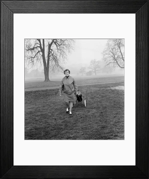Framed Print : 72 year old female gold champion Violet Russ, at Whitewebbs Golf Course, Enfield Framed Print : 72 year old female gold champion Violet Russ, at Whitewebbs Golf Course, Enfield