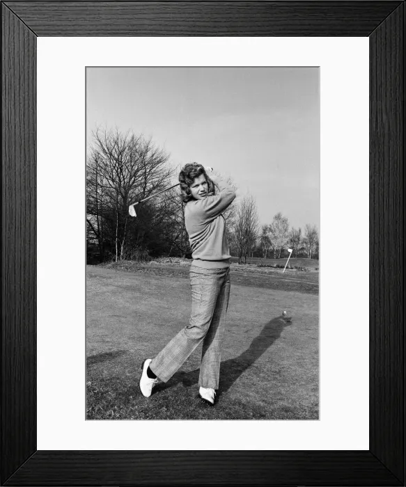 Framed Print : Female golfers during a practise round at the Berkshire Golf Club Framed Print : Female golfers during a practise round at the Berkshire Golf Club