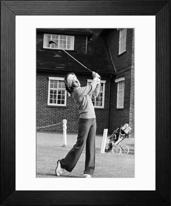 Framed Print : Female golfers during a practise round at the Berkshire Golf Club Framed Print : Female golfers during a practise round at the Berkshire Golf Club