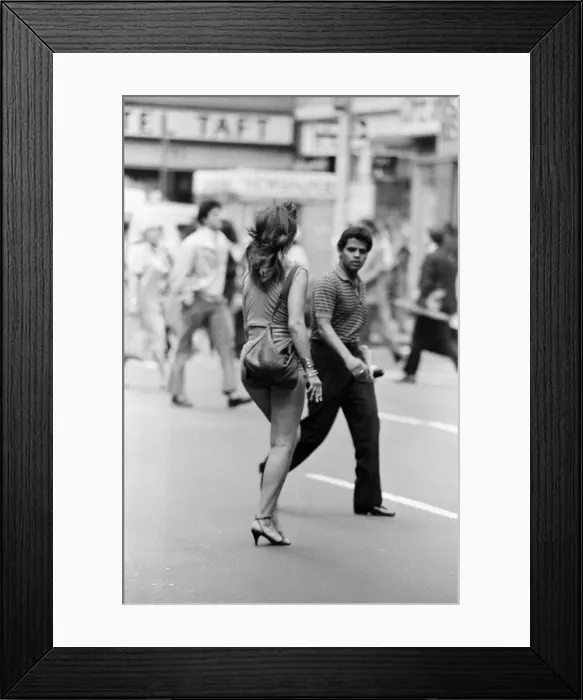 Framed Print : Pedestrians in New York. September 1983 Framed Print : Pedestrians in New York. September 1983
