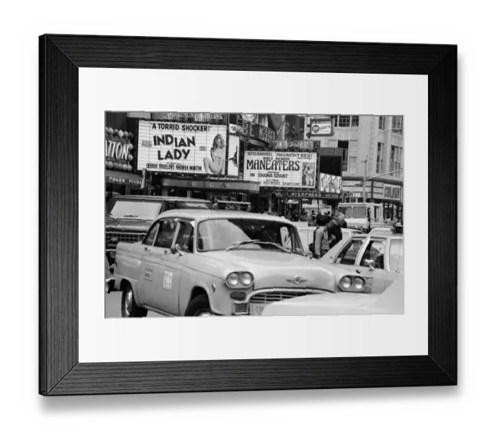 Framed Print : Clubs and movie houses in New York. September 1983 Framed Print : Clubs and movie houses in New York. September 1983