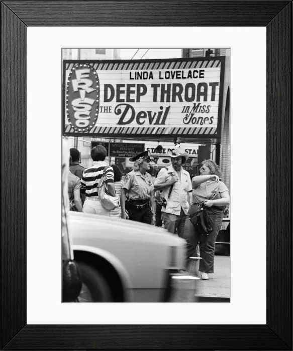 Framed Print : Clubs and movie houses in New York. September 1983 Framed Print : Clubs and movie houses in New York. September 1983