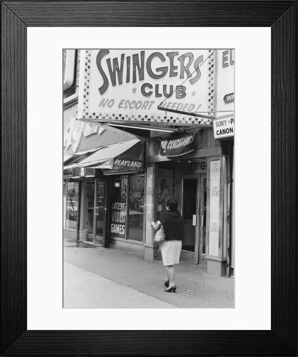 Framed Print : Clubs and movie houses in New York. September 1983 Framed Print : Clubs and movie houses in New York. September 1983