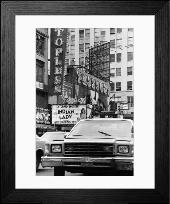 Framed Print : Clubs and movie houses in New York. September 1983 Framed Print : Clubs and movie houses in New York. September 1983