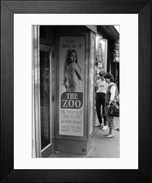 Framed Print : Clubs and movie houses in New York. September 1983 Framed Print : Clubs and movie houses in New York. September 1983