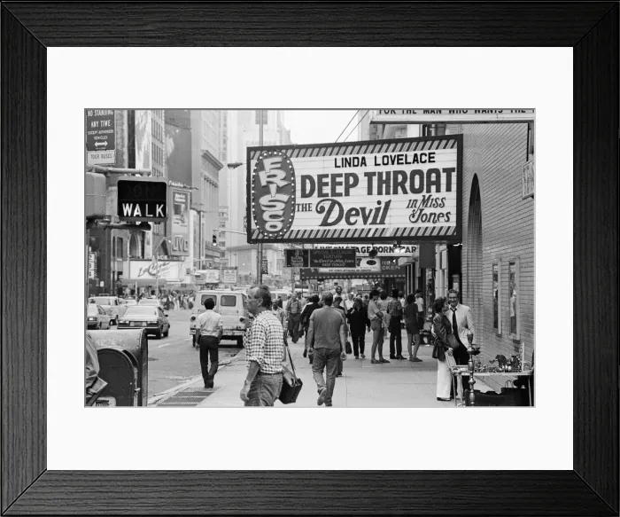 Framed Print : Clubs and movie houses in New York. September 1983 Framed Print : Clubs and movie houses in New York. September 1983
