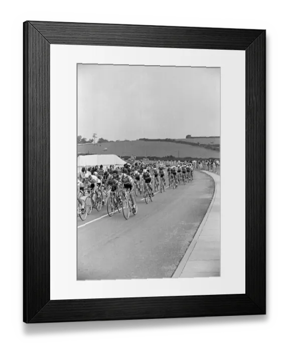 Framed Print : The Plymouth stage of the Tour De France. 29th June 1974