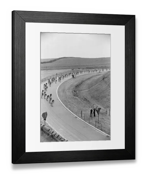 Framed Print : The Plymouth stage of the Tour De France. 29th June 1974