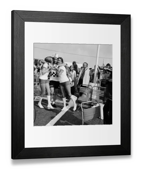 Framed Print : The Plymouth stage of the Tour De France. 29th June 1974