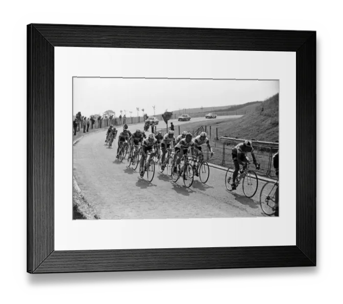 Framed Print : The Plymouth stage of the Tour De France. 29th June 1974