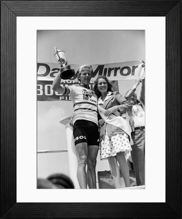 Framed Print : The Plymouth stage of the Tour De France. Winner of the second stage Henk Poppe of