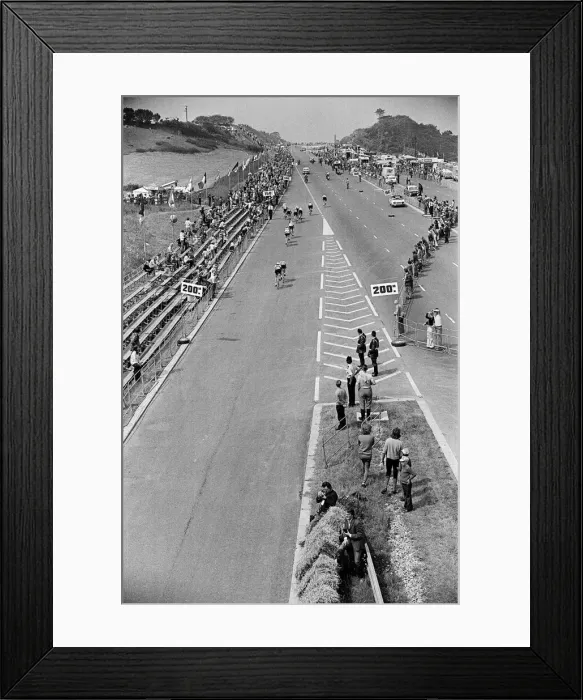 Framed Print : The Plymouth stage of the Tour De France. 29th June 1974