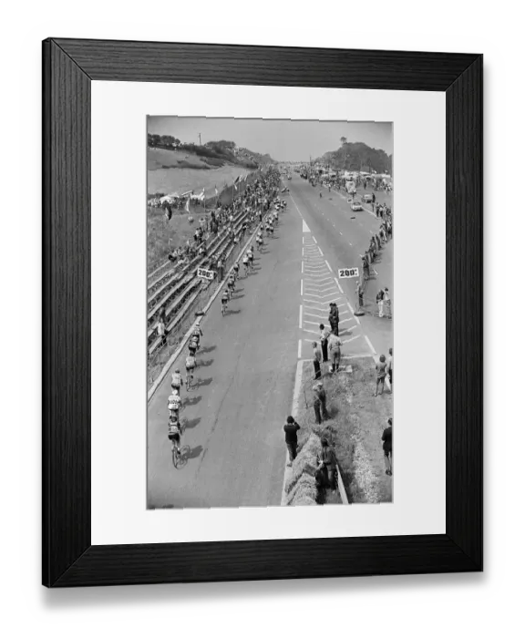 Framed Print : The Plymouth stage of the Tour De France. 29th June 1974