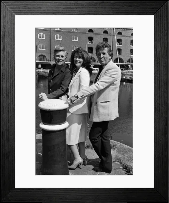Framed Print : Left to right, Paul Daneman, Nanette Newman and Keith Barron Framed Print : Left to right, Paul Daneman, Nanette Newman and Keith Barron