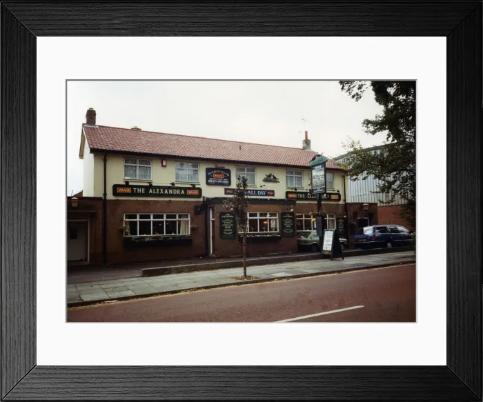 Framed Print : The Alexandra public house Queen Alexandra Road, North Shields 16th October 1990 Framed Print : The Alexandra public house Queen Alexandra Road, North Shields 16th October 1990