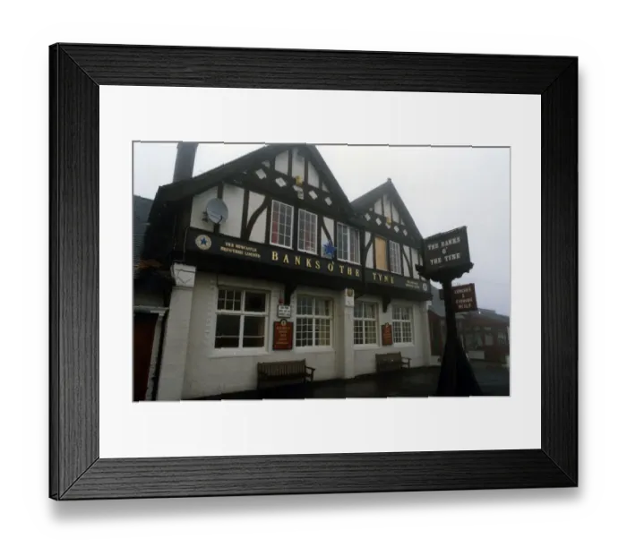 Framed Print : Banks O The Tyne, Hebburn, North East, England, 7th March 1991