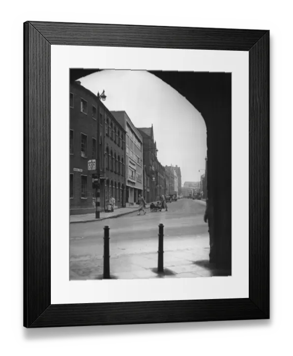 Framed Print : Newark Street, Leicester City Centre 13th February 1953 Framed Print : Newark Street, Leicester City Centre 13th February 1953