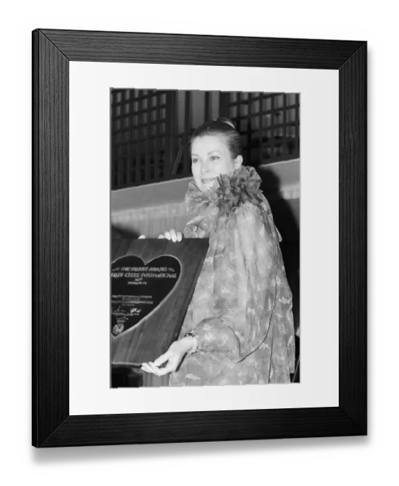 Framed Print : Princess Grace of Monaco at a dinner at the Sporting Casino, Monte Carlo