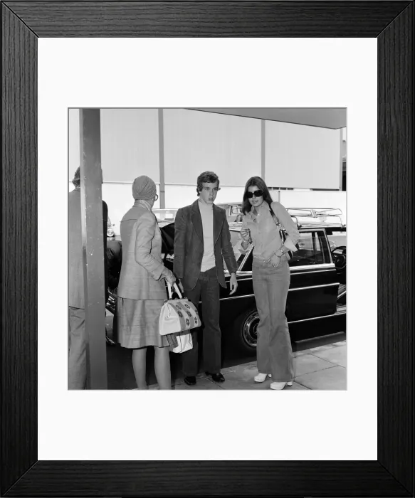 Framed Print : The departure of Princess Grace and Prince Albert of Monaco from London Airport to Framed Print : The departure of Princess Grace and Prince Albert of Monaco from London Airport to