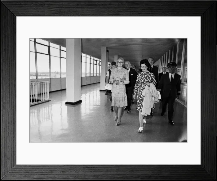 Framed Print : Princess Grace of Monaco, arriving at Dublin airport. 27th June 1973 Framed Print : Princess Grace of Monaco, arriving at Dublin airport. 27th June 1973