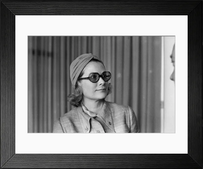 Framed Print : Princess Grace of Monaco, at Dublin airport. 27th June 1973 Framed Print : Princess Grace of Monaco, at Dublin airport. 27th June 1973