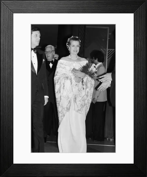 Framed Print : Princess Grace of Monaco attends a dinner at the Sporting Casino, Monte Carlo Framed Print : Princess Grace of Monaco attends a dinner at the Sporting Casino, Monte Carlo
