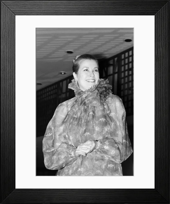 Framed Print : Princess Grace of Monaco attends a dinner at the Sporting Casino, Monte Carlo Framed Print : Princess Grace of Monaco attends a dinner at the Sporting Casino, Monte Carlo